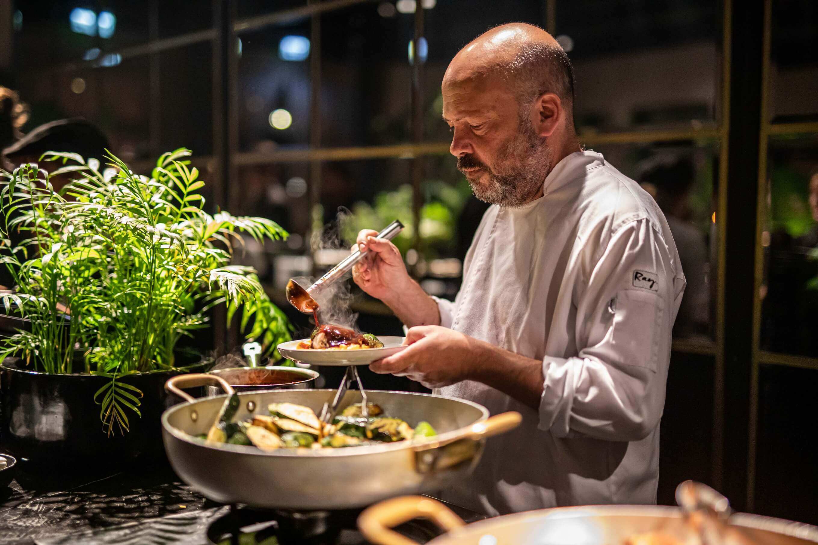 Ray plating a dish